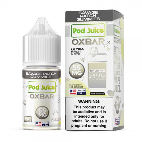 OXBAR x Pod Juice Synthetic Salt - Savage Patch Gummies 30mL