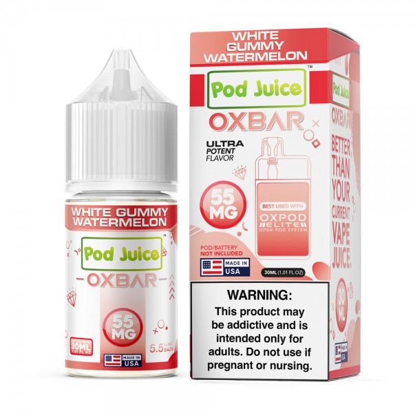 OXBAR x Pod Juice Synthetic Salt - White Gummy Watermelon 30mL