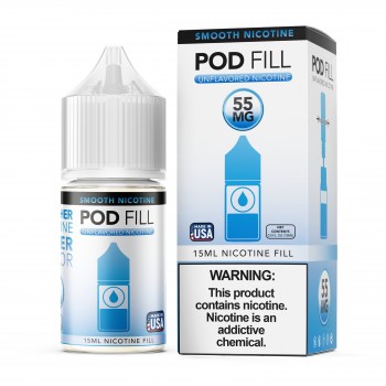 Pod Fill Unflavored Salt Nicotine Base 15mL - 55mg