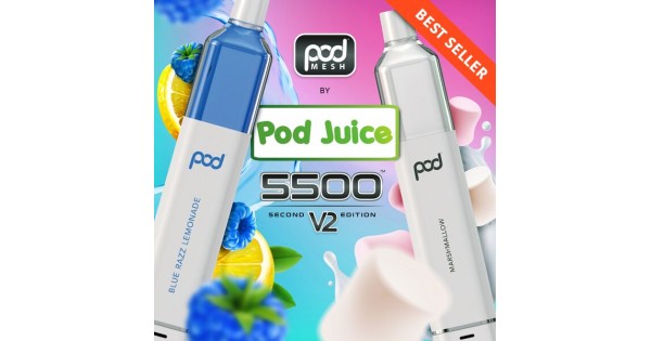 Pod Mesh 5500 V2 Puff 5.5% Disposable Vape - UK
