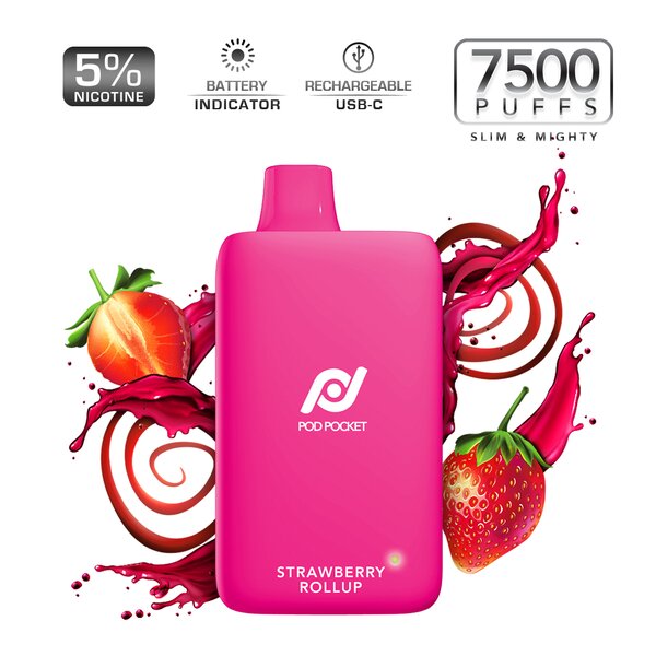 Pod Juice Pod Pocket 7500 Puffs Slim Smart Disposable 5%