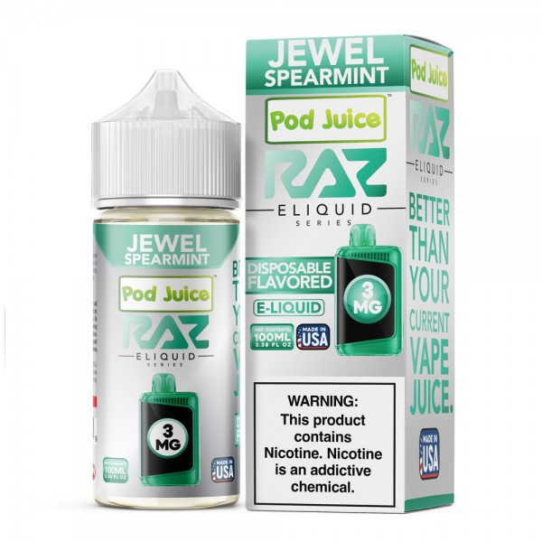 RAZ x Pod Juice Synthetic - Jewel Spearmint 100mL