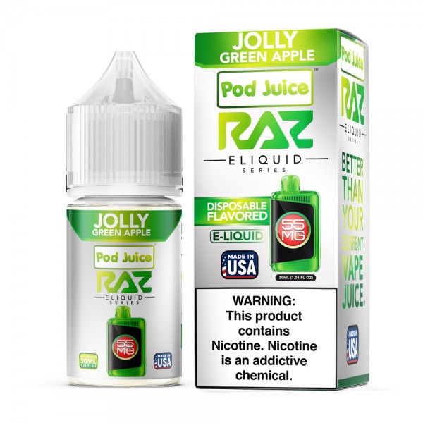 RAZ x Pod Juice Synthetic Salt - Jolly Green Apple 30mL