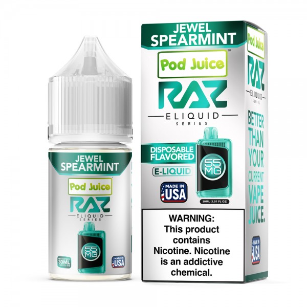 RAZ x Pod Juice Synthetic Salt - Jewel Spearmint 30mL