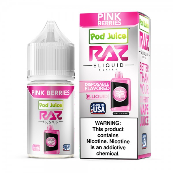 RAZ x Pod Juice Synthetic Salt - Pink Berries 30mL