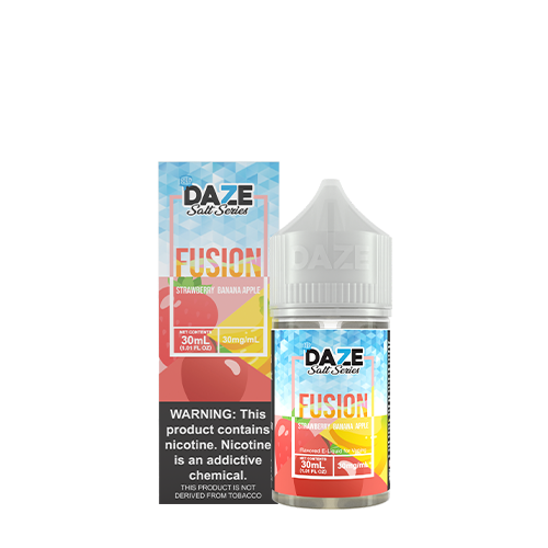 Daze Fusion Synthetic Salt Strawberry Banana Apple ICED 30mL reds