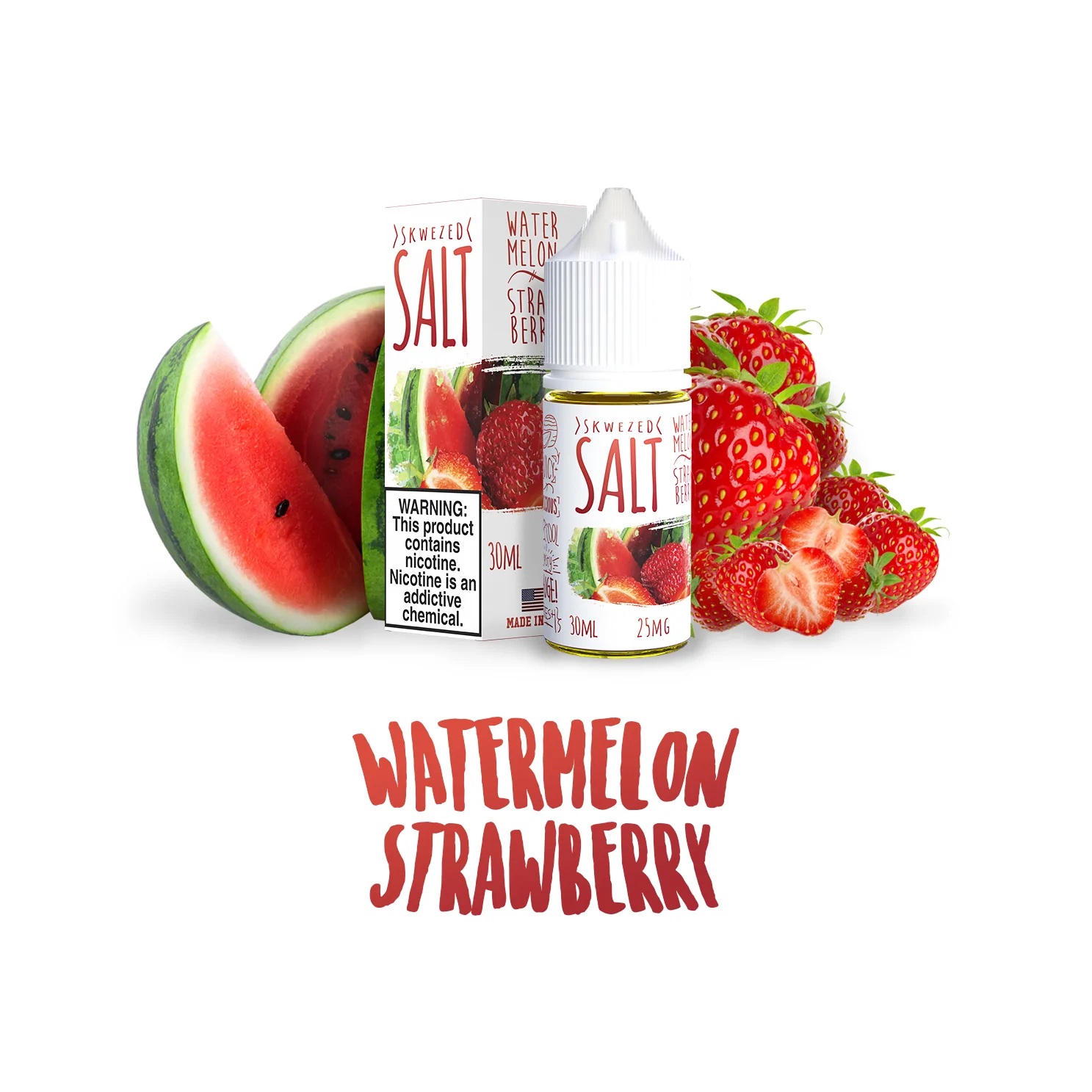 SKWĒZED SALT MIX Watermelon Strawberry 30mL