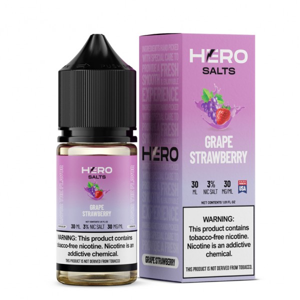 Hero Synthetic Salt - Grape Strawberry 30mL