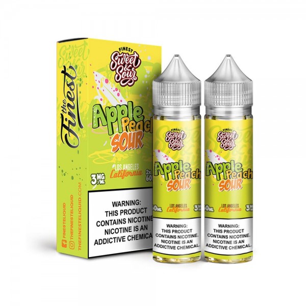The Finest Sweet & Sour - Apple Peach Rings 2x60mL