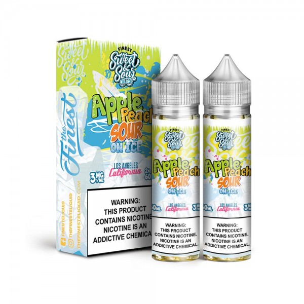 The Finest Sweet & Sour - Apple Peach Rings on ICE 2x60mL