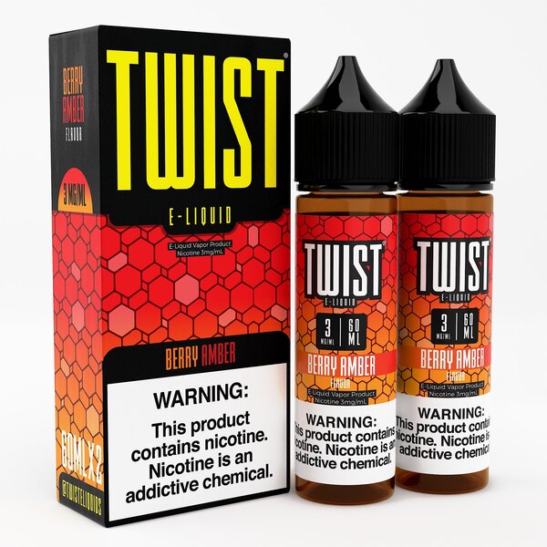 Twist E-liquids - Berry Amber 2x60mL (Previously Strawberry Honey Graham Cookie)
