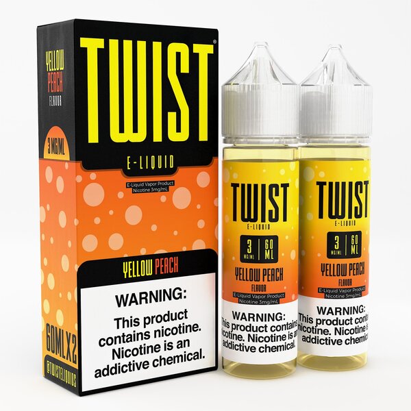 Twist E-liquids - Yellow Peach 2x60mL (Previously Peach Blossom Lemonade)