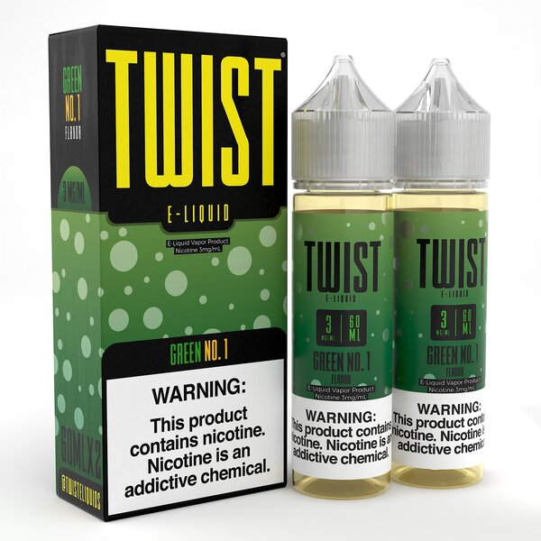 Twist E-liquids - Green No.1 2x60mL (Previously Honeydew Melon Chew)