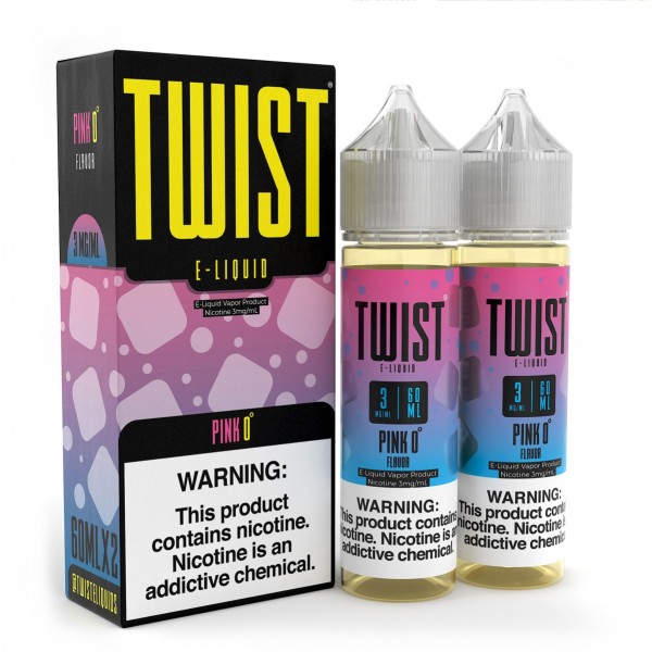 Twist E-Liquids - Pink 0 2x60mL (Previously Iced Pink Punch Lemonade)