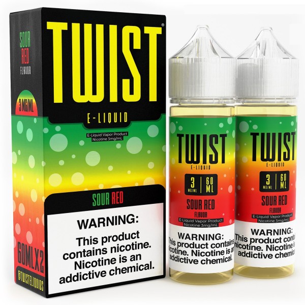 Twist E-liquids - Sour Red 2x60mL (Previously Sweet & Sour)