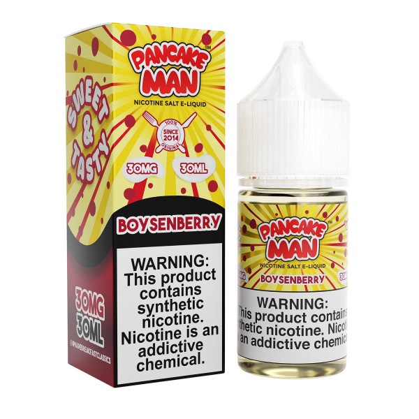 Pancake Man Synthetic Salt by Vape Breakfast Classics - Boysenberry 30mL