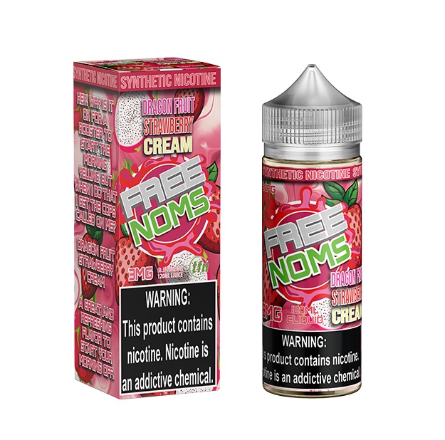 FreeNoms Synthetic Dragon Fruit Strawberry Cream 120mL