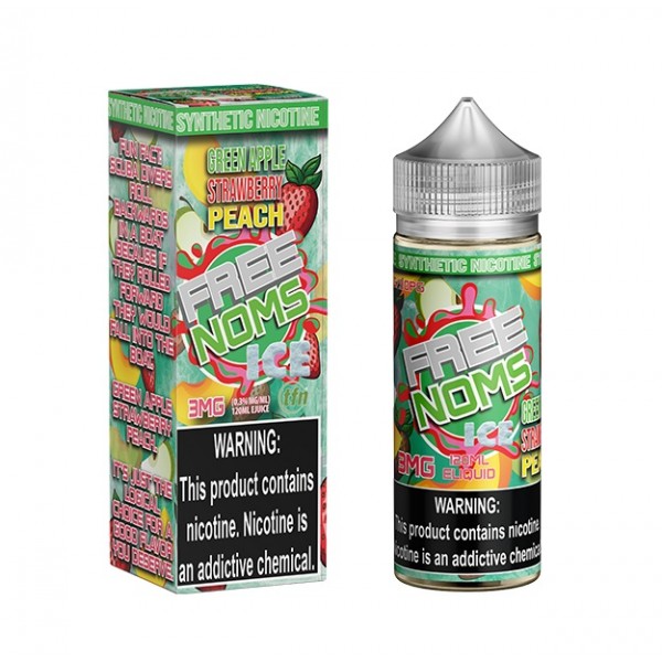 FreeNoms Synthetic - Icy Tart Green Apple Strawberry Peach 120mL