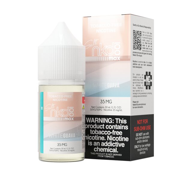 Naked 100 Max Synthetic Salt - White Guava Ice 30mL