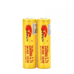 IMREN 18650 3500mAh 15A/30A Batteries (2 pack)