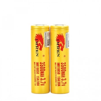 IMREN 18650 3500mAh 15A/30A Batteries (2 pack)