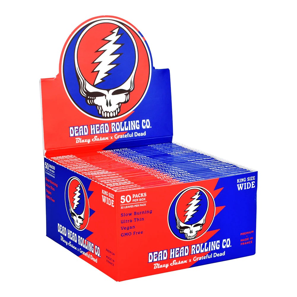 Blazy Susan x Grateful Dead King Size WIDE Rolling Papers 50ct, dead ...