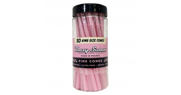 Blazy Susan King Size Pink Cones 50CT, thc, , dry herb, flower, pre ...