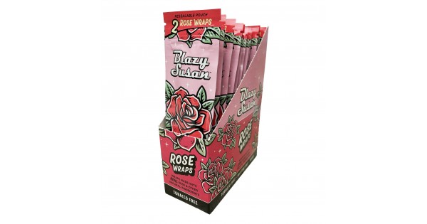 Blazy Susan Rose Wraps Display Box 25ct, thc, , dry herb, flower, pre ...