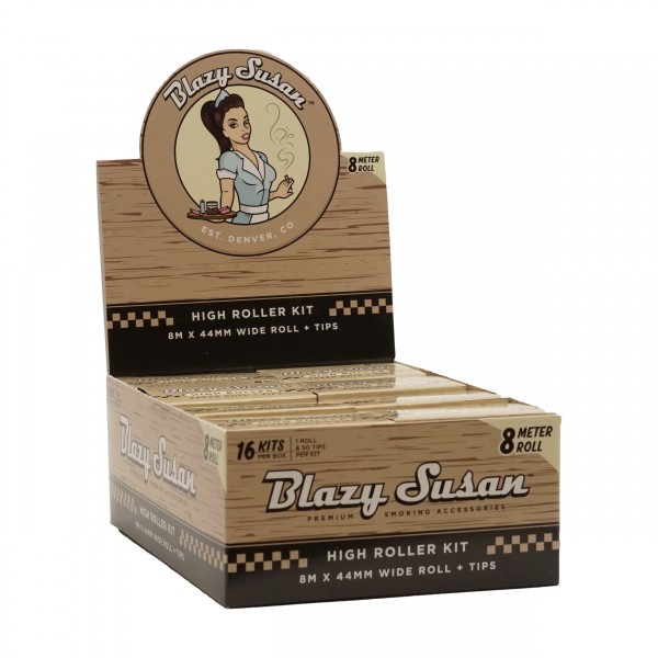 Blazy Susan Unbleached High Roller Kit Display Box 16ct