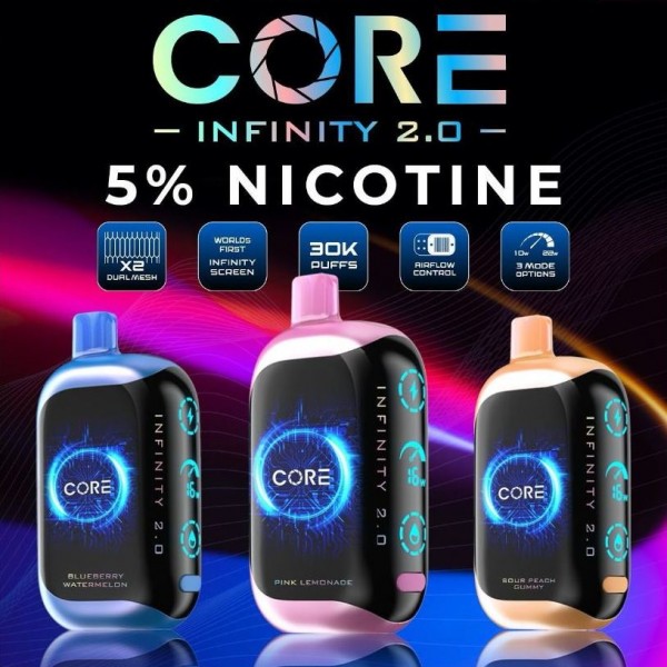 CORE Infinity 2.0 Disposable 5% (Display Box of 5) (Master Case of 200)