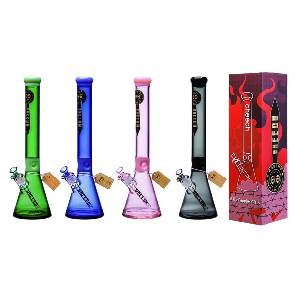 Cheech Glass 18" Cheech Logo Full Color Beaker Pipe