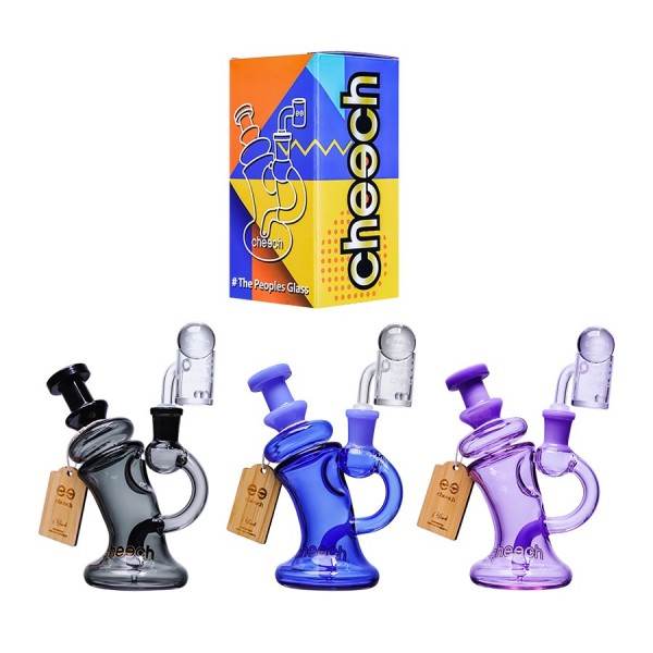 Cheech Glass 6" Full Color Recycler w/ Banger Rig