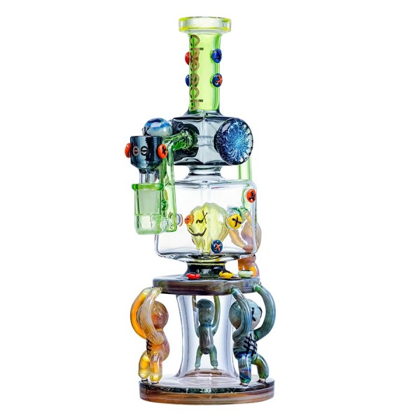 Cheech Glass 12" Aliens Lifting the King Rig