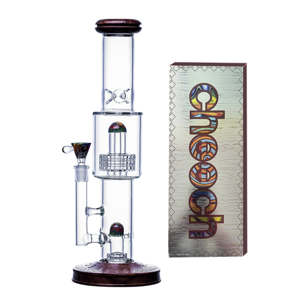 Cheech Glass 15" Wood Work Water Pipe