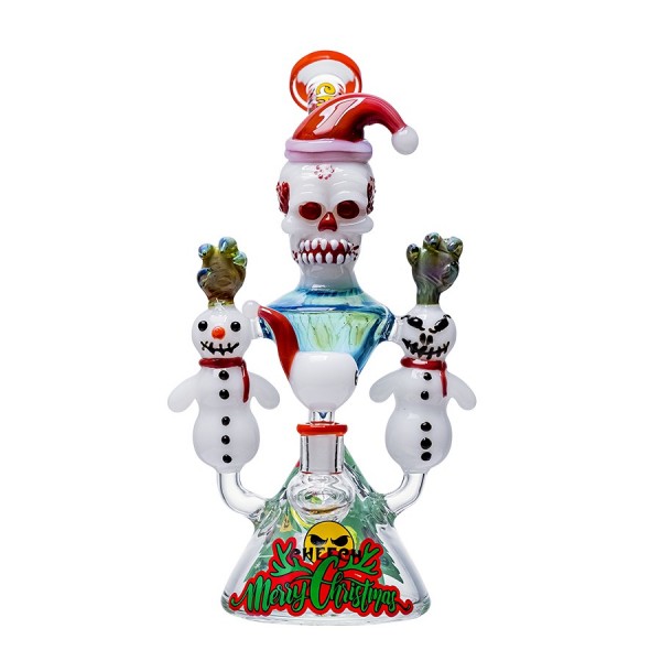 Cheech Glass 12" Christmas Miracle Water Pipe