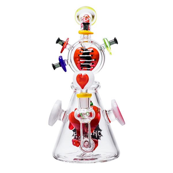 Cheech Glass 10" Not All Hearts Water Pipe