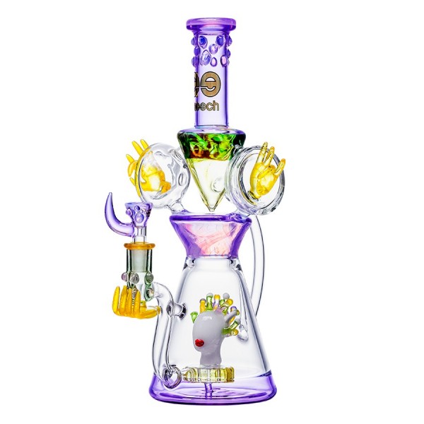 Cheech Glass 13.5" Ride the Electro Wave Water Pipe