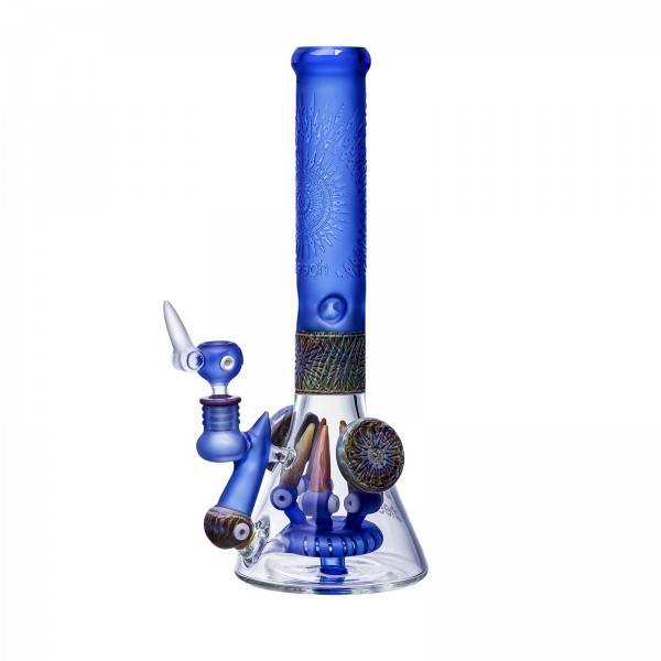 Cheech Glass See Me Sandblast Beaker Water Pipe