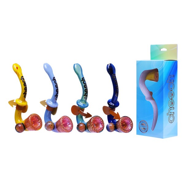 Cheech Glass Wig Wag Sherlock Hand Pipe