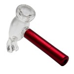 Cheech Glass Metal Glass Hammer Pipe