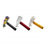 Cheech Glass Metal Glass Hammer Pipe