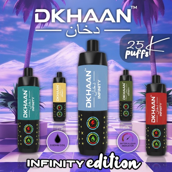 DKHAAN Infinity Edition 25K Disposable 5mg (Display Box of 5) (Master Case of 200)