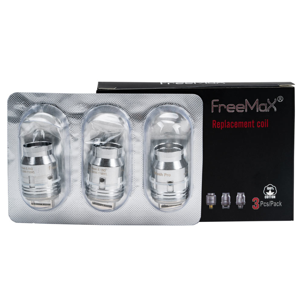 FreeMax Mesh Pro 3pk Coils, m pro coils, single mesh 0.12, single mesh ...