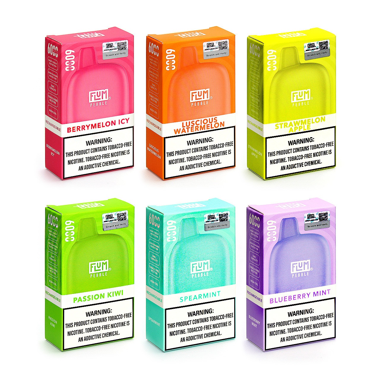 Flum Pebble 6000 Puff Disposable 5% **SINGLE**