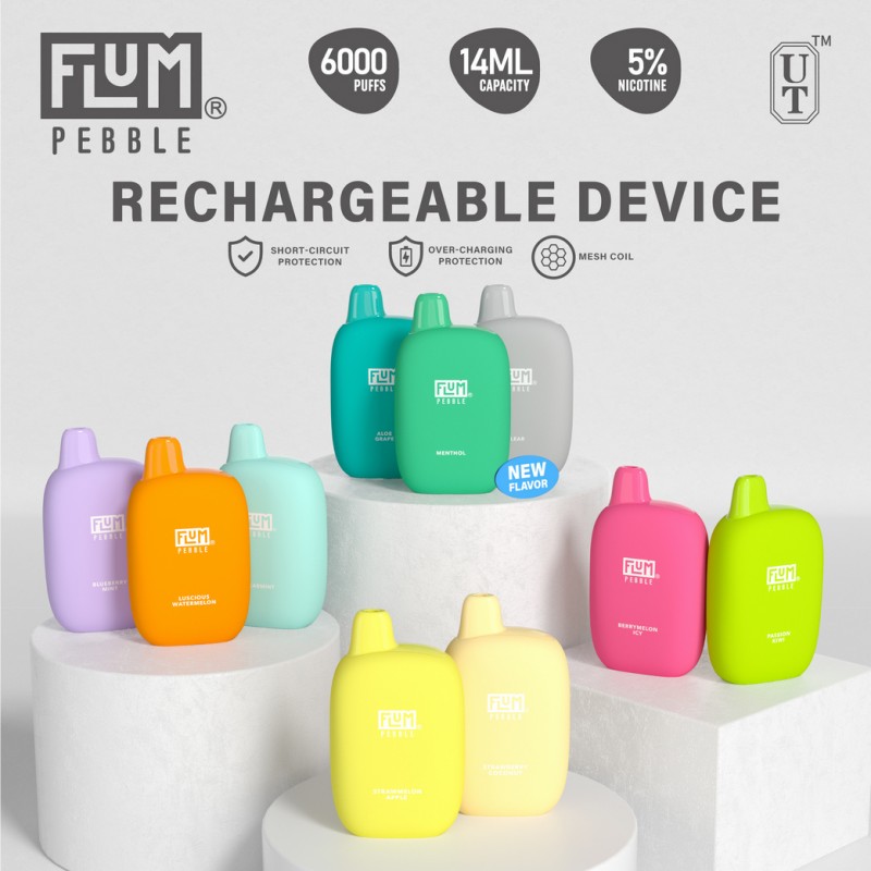 Flum Pebble Disposable 5% **5 PACK**