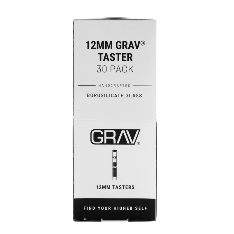 GRAV 12mm Tasters POP Display Box 30CT, thc, dry herb, flower, pipe, bowl,  one hitter, onie, aromatherapy, alternative