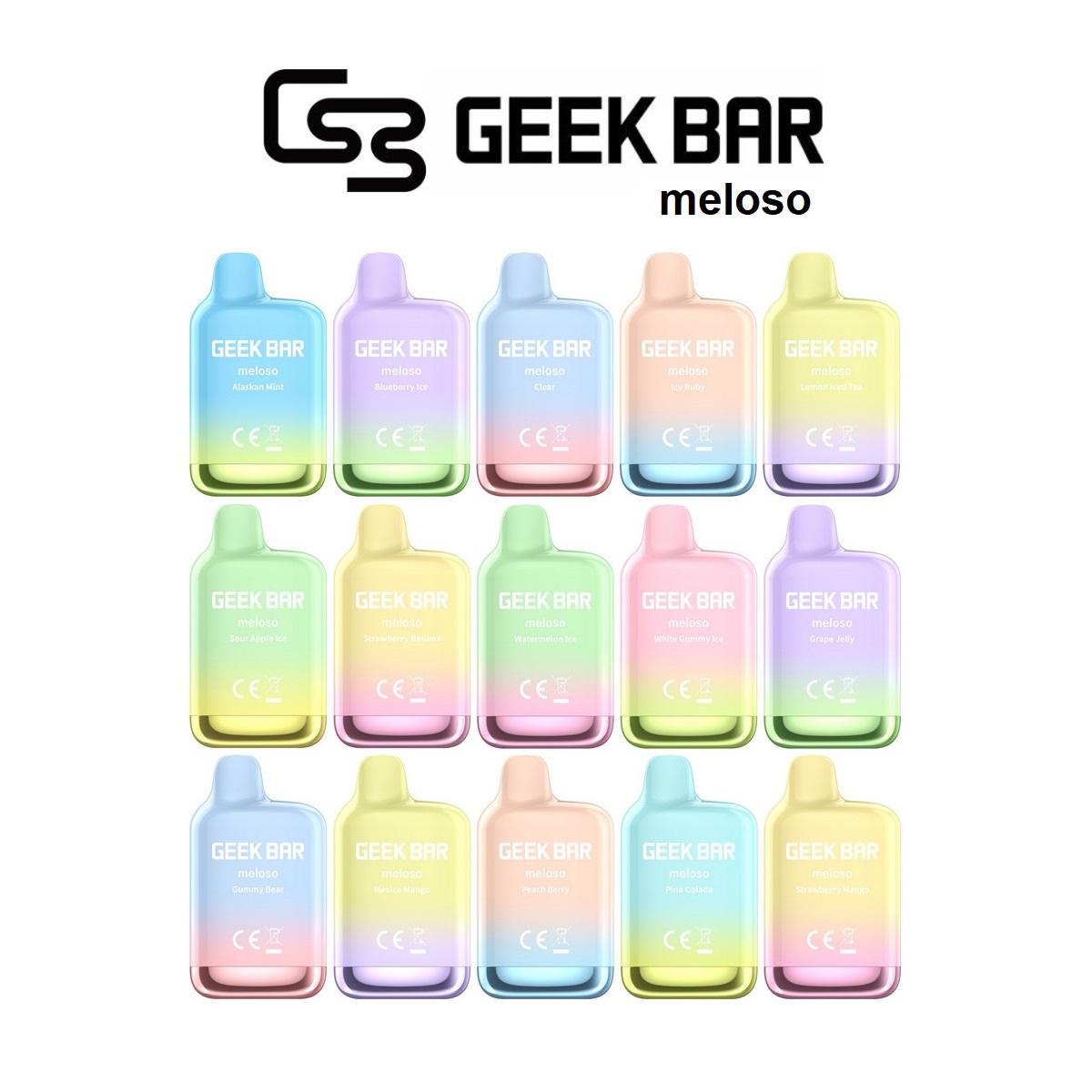 Geek Bar Meloso MINI 1500 Disposable 5% (Master Case of 200)