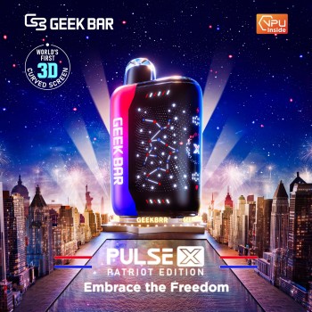 Geek Bar Pulse X Patriot Edition Disposable 5% (Display Box of 5) (Master Case of 150)