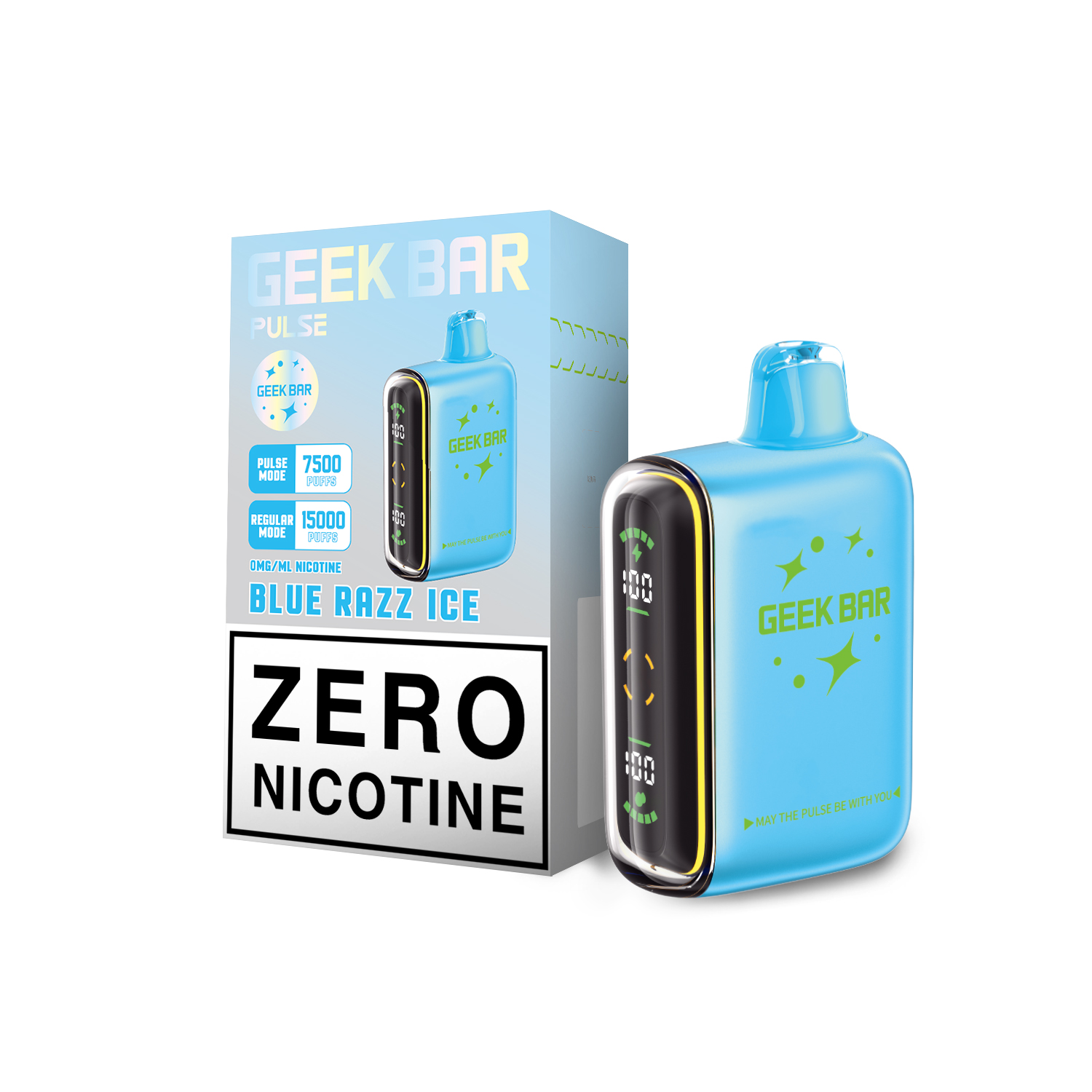 Geek Bar Pulse Disposable 0% NICOTINE FREE - Blue Razz Ice