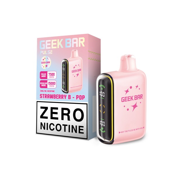 Geek Bar Pulse Disposable 0% NICOTINE FREE - Strawberry B-Pop